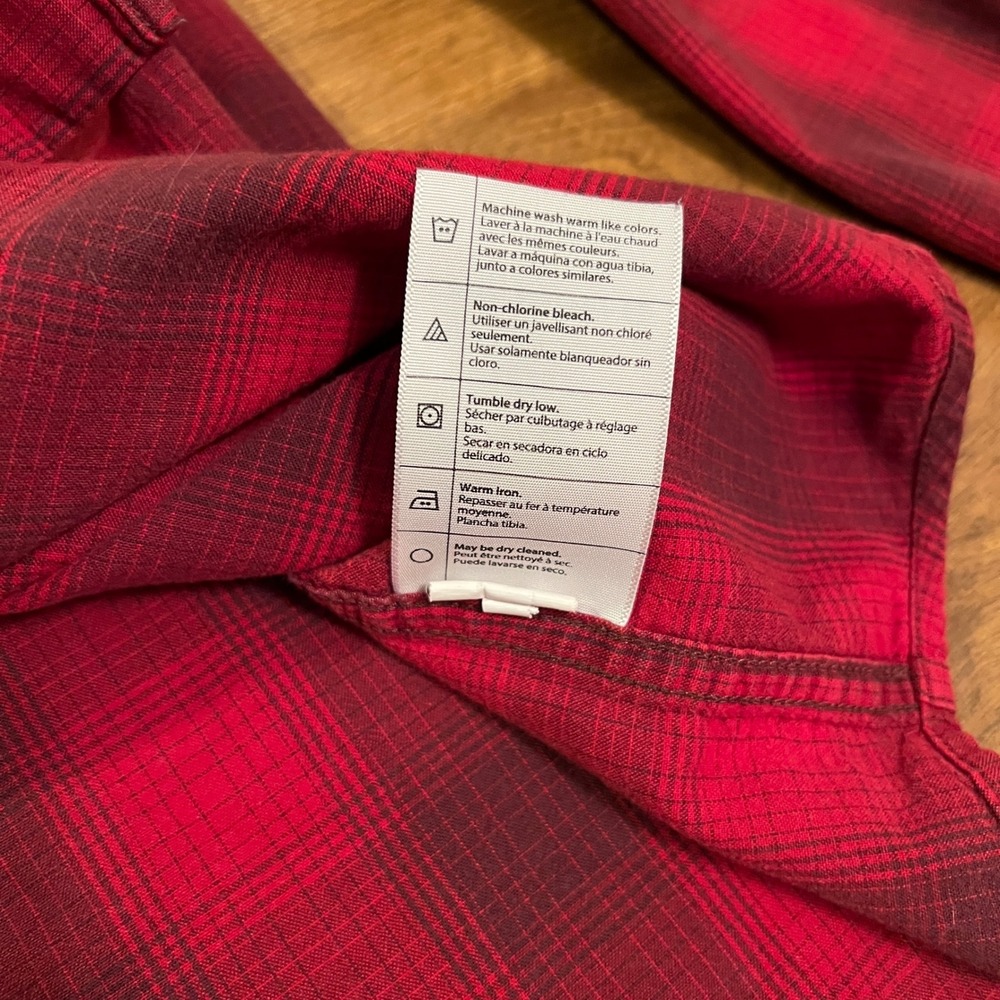 Carhartt Mens Relaxed Fit Shirt Red Black Plaid Long Sleeve Button Down M - Picture 10 of 12